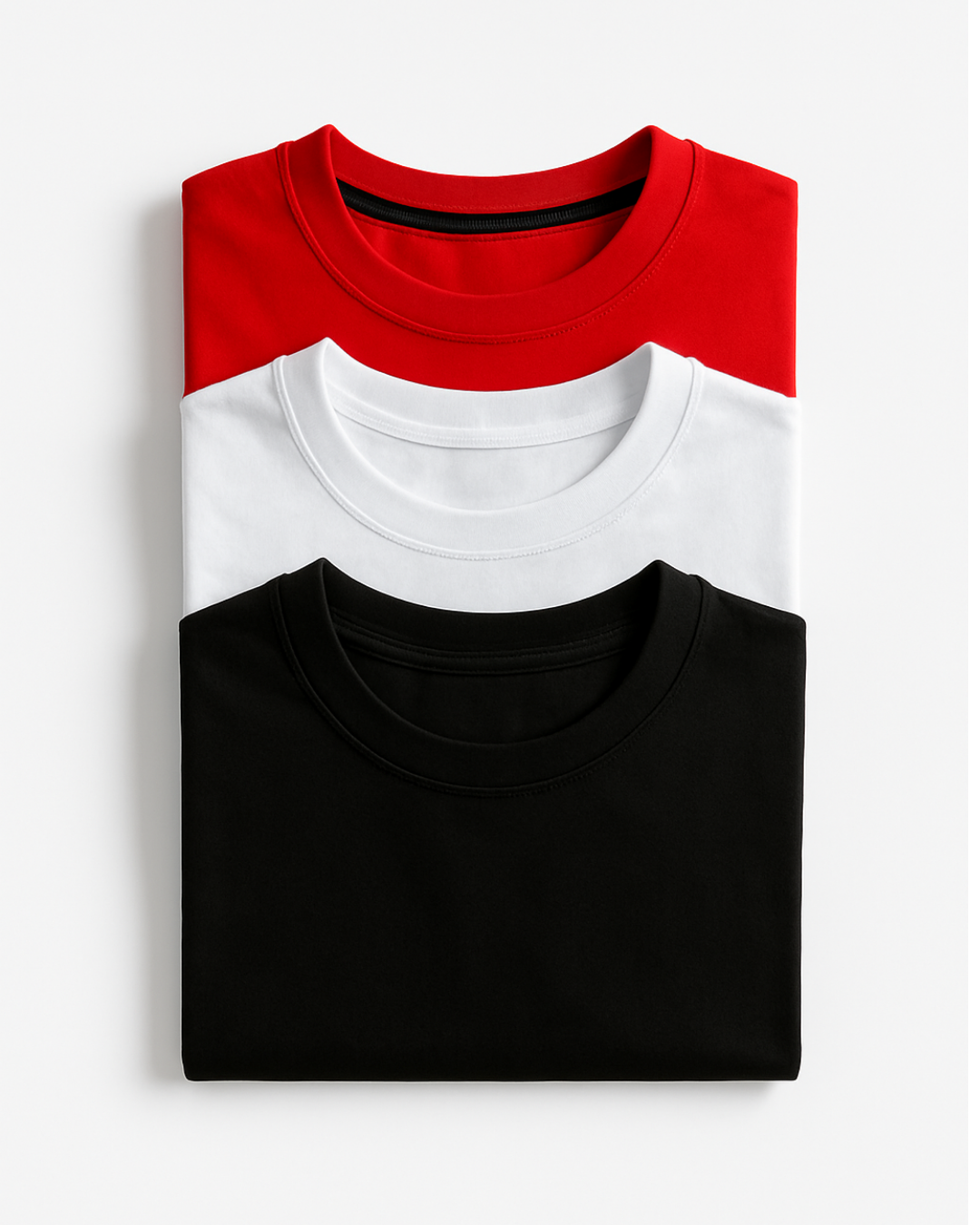 Pack de T-shirts x3 (roja-negra-blanca)