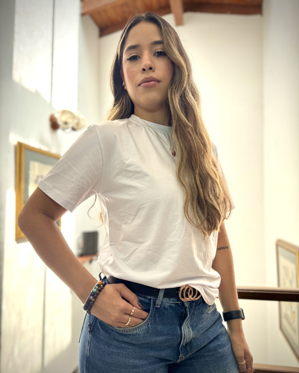 Pack de T-shirts x3 (rosa-verde-blanco)