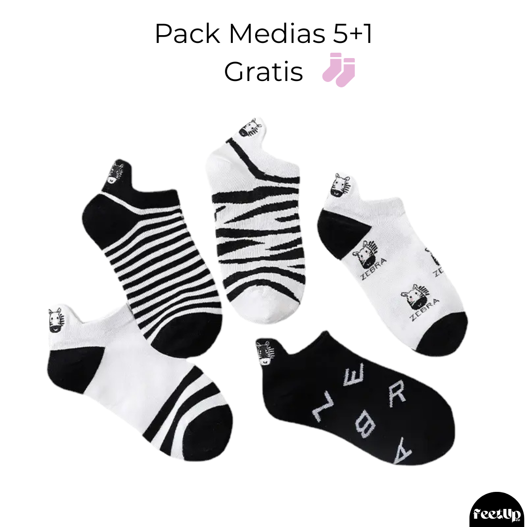 Pack de Medias “Zebra” 5+1 ¡Gratis!