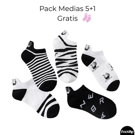 Pack de Medias “Zebra” 5+1 ¡Gratis!